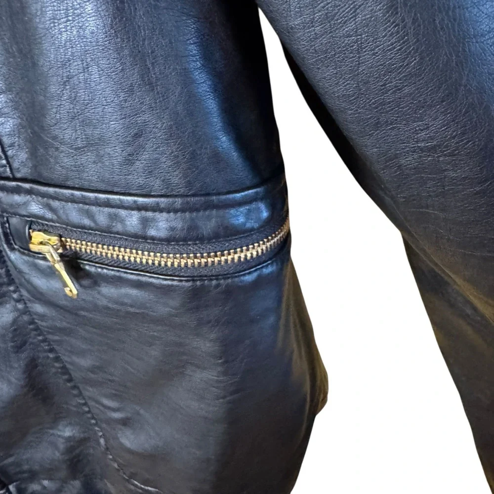 The Limited Women's Black Faux Leather Jacket - Picture 7 of 9